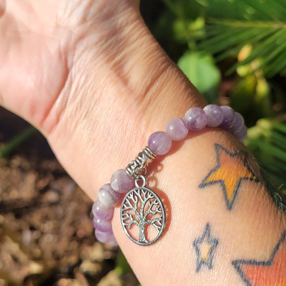 Amethyst Gemstone Charm Bracelet - Picture 4 of 4